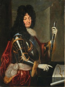 Portrait of King Louis XIV of France and Navarre (1638-1715), c.1700. Creator: Unknown artist.