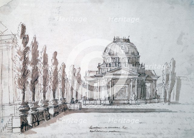 'Temple of Apollo', for the opera Achille and Polyxene, c1687. Artist: Jean Berain