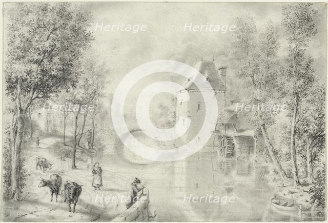 Road by the Old Bridge, 1800s. Creator: Unknown.