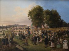 Funeral of the Victims of the Year 1848, 1848. Creator: Jozef Zajaczkowski.