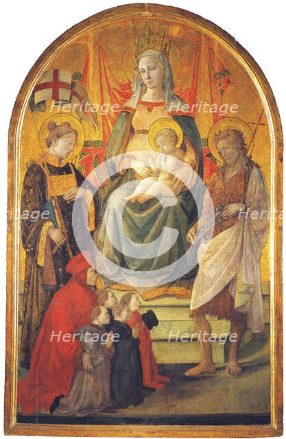 Madonna del Ceppo, c.1452-1453. Creator: Lippi, Fra Filippo (1406-1469).