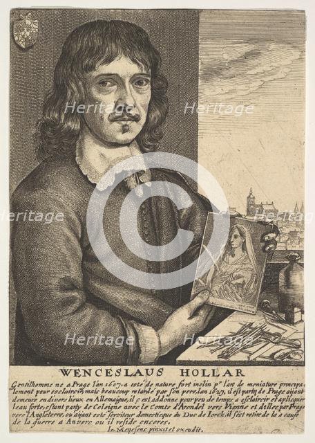 Self-Portrait, 17th century. Creator: Wenceslaus Hollar.