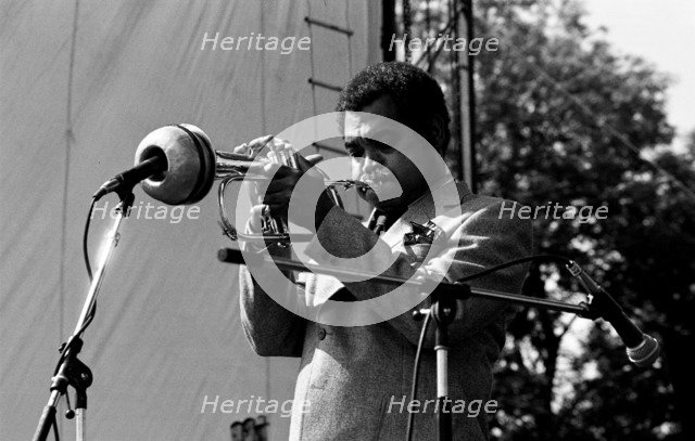 Art Farmer, Capital Jazz Festival, Knebworth, Herts, July 1982. Artist: Brian O'Connor.