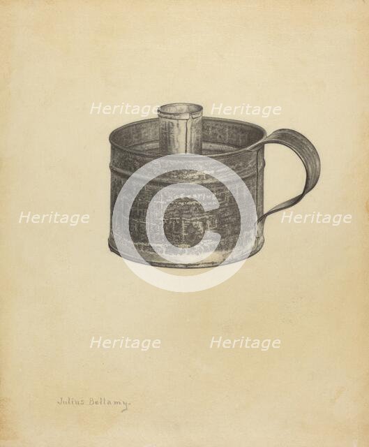 Wetting Cup, c. 1940. Creator: Julius Bellamy.