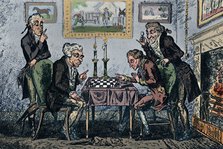 'A Game of Chess', 1948. Artist: George Cruikshank.