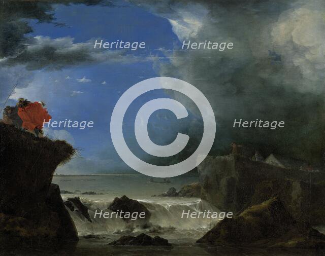 The Breach of the Saint Anthony’s Dike near Amsterdam, 1651. Creator: Jan Asselijin.