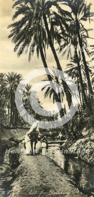 'Egypt - Rest for Drinking', c1918-c1939. Creator: Unknown.