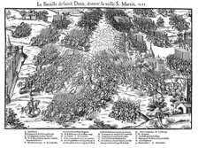 Battle of St Denis, French Religious Wars, 10 November 1567 (1570). Artist: Jacques Tortorel