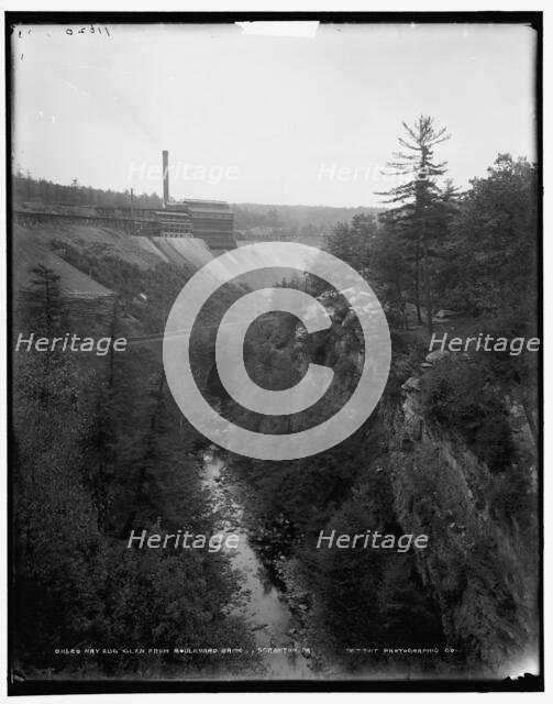 Nay Aug Glen from boulevard bridge, Scranton, Pa., between 1890 and 1901. Creator: Unknown.
