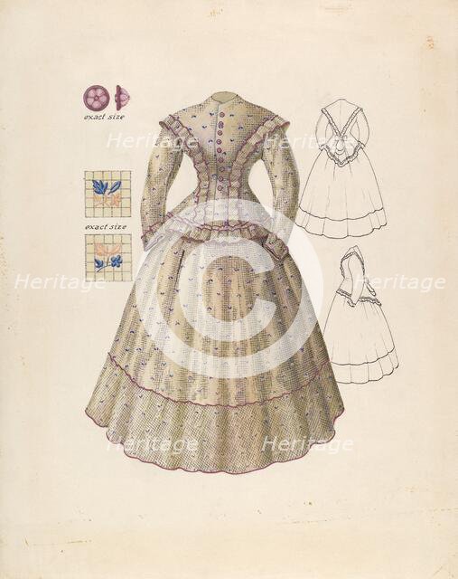 Dress, c. 1940. Creator: Henry Moran.