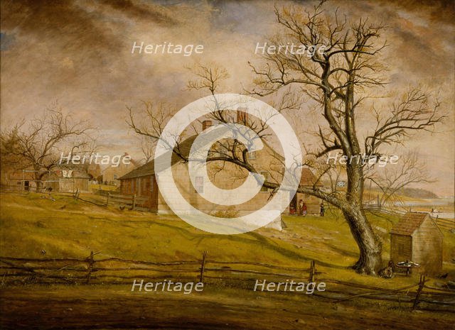 Long Island Farmhouses, 1862-63. Creator: William Sidney Mount.