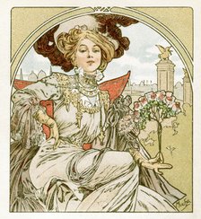 Paris Exposition, 1900. Artist: Alphonse Mucha