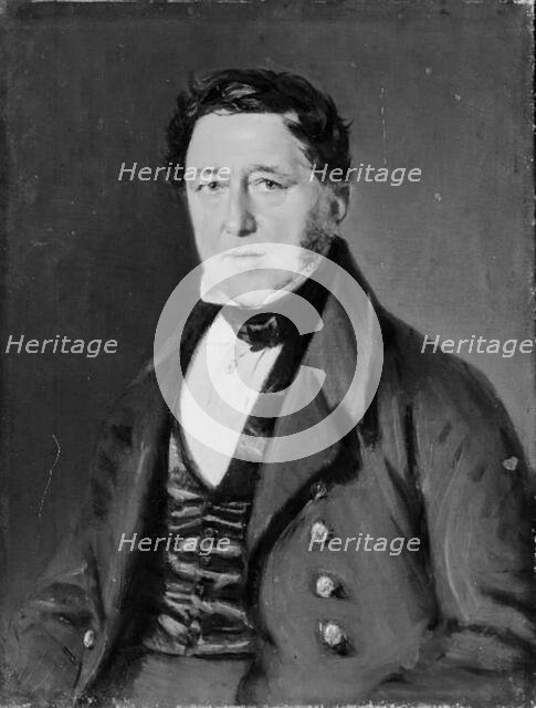 Peter Hiort Lorenzen, Schleswig state deputy, the artist's brother-in-law, 1840-1844. Creator: Christian Albrecht Jensen.