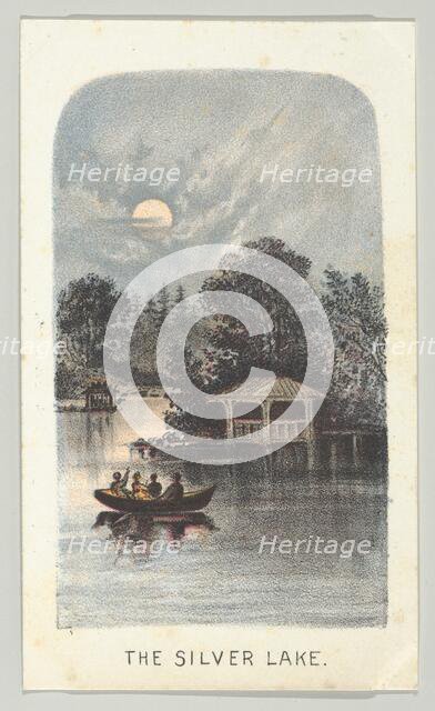 The Silver Lake, from the series, Views in Central Park, New York, Part 2, 1864. Creator: Louis Prang.