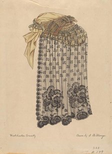 Bonnet and Veil, c. 1936. Creator: Isabelle De Strange.