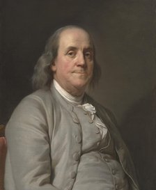 Benjamin Franklin, c. 1785. Creator: Joseph Siffred Duplessis.