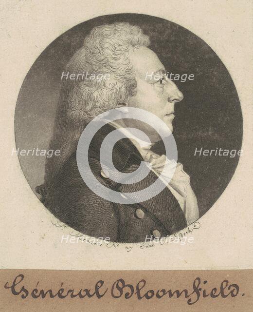 Joseph Bloomfield, 1798. Creator: Charles Balthazar Julien Févret de Saint-Mémin.