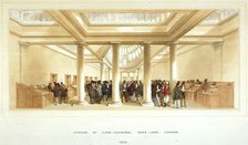 Interior of the Corn Exchange, Mark Lane, City of London, 1852. Artist: Anon