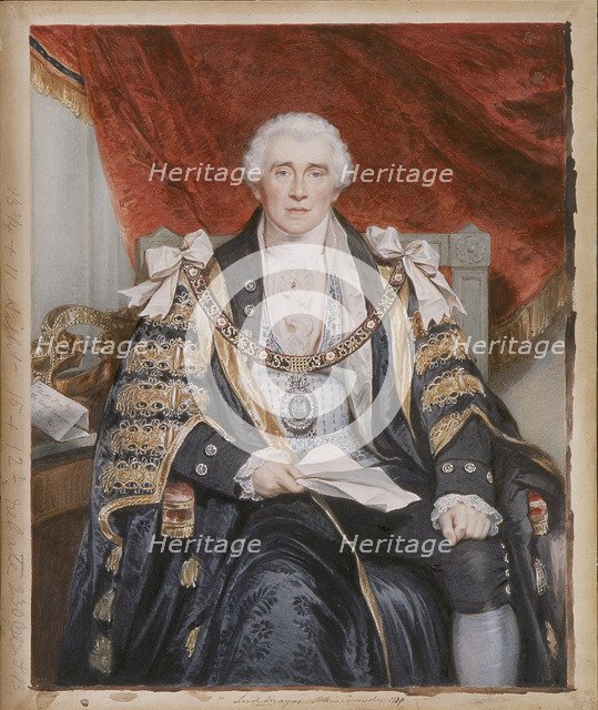 John Crowder, Lord Mayor of London, c1829. Artist: Sir William Charles Ross