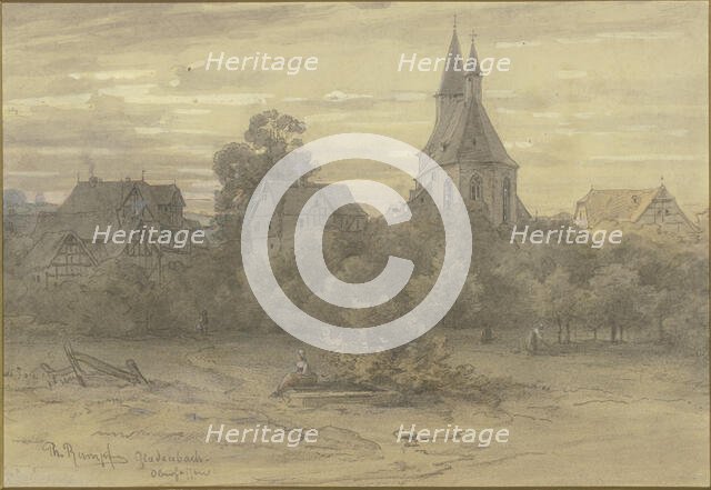 View of Gladenbach in Upper Hesse, c1840-1890s. Creator: Philipp Rumpf.
