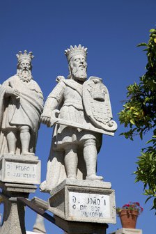 Statues, Stairs of the Kings, Garden of the Episcopal Palace, Castelo Branco, Portugal, 2009. Artist: Samuel Magal