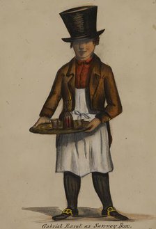 Gabriel Ravel as Sawney Box, 1855-1859. Creator: Alfred Jacob Miller.