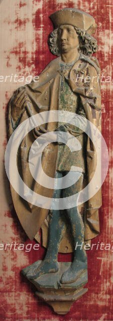 Male Relief Figure, German, 15th century. Creator: Unknown.