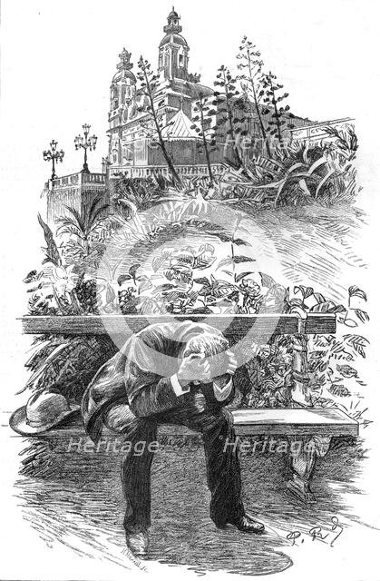 'A Visit to Monte Carlo, Despair', 1886.  Creator: Paul Charles Renouard.