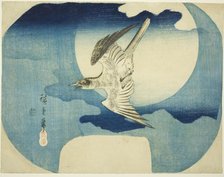 A Cuckoo against the Moon, c. 1843/46. Creator: Ando Hiroshige.