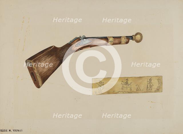 Blunderbuss, c. 1940. Creator: Jessie M Youngs.