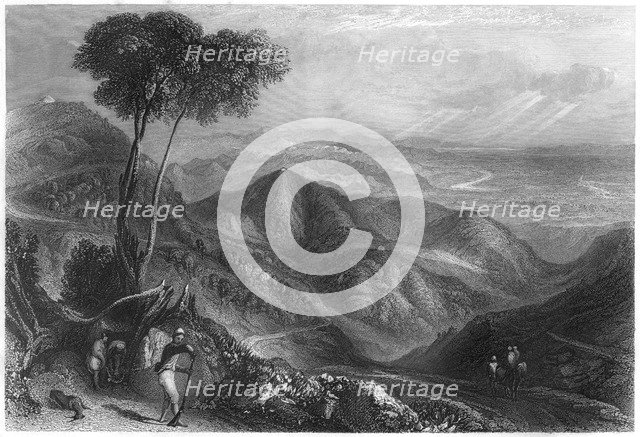 Valley of the Dhoon, Himalaya mountains, c1860. Artist: Unknown