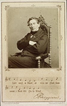 Portrait of the organist and composer Andreas Peter Berggreen (1801-1880). Creator: Rosenkilde, George Henricus (1814-1891).