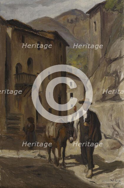 Street View from Italy, 1904. Creator: Vilho Sjöström.