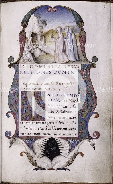 Three Marys at the Sepulchre, c. 1500. Artist: Villafora, Antonio Maria da (1469-1511)