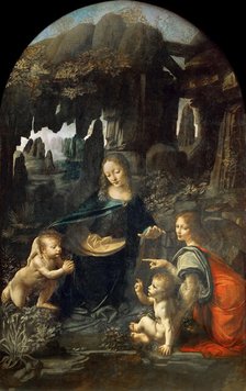 The Virgin of the Rocks, Between 1492 and 1508. Creator: Leonardo da Vinci (1452-1519).