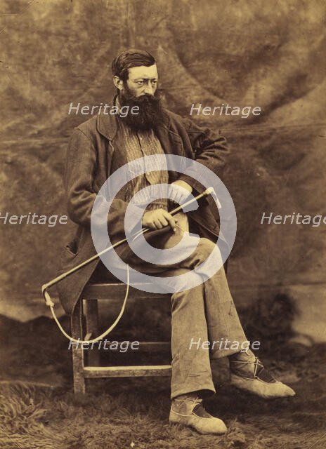 John Keast Lord, naturalist with the Commission survey, full-length portrait..., between 1858 and 61 Creator: Unknown.