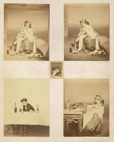 [Album page with ten photographs of La Comtesse mounted recto and verso], 1861-67. Creator: Pierre-Louis Pierson.