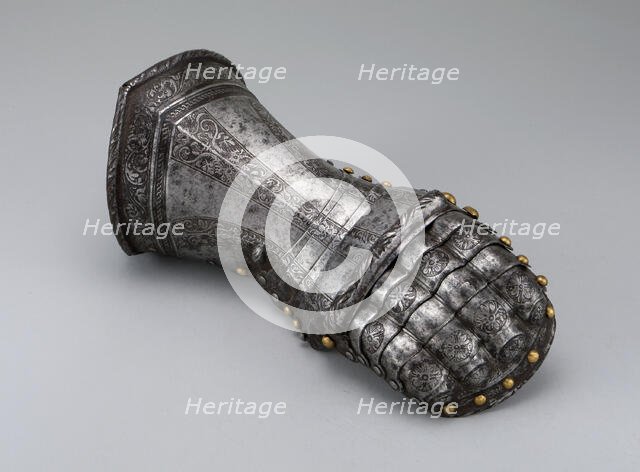 Mitten Gauntlet for the Right Hand, Nuremberg, c. 1540/50. Creator: Unknown.