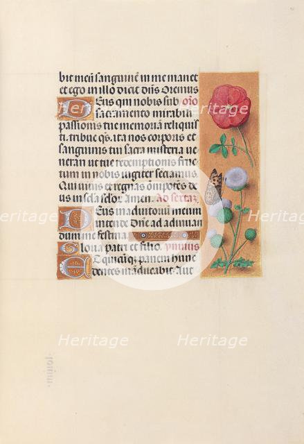 Hours of Queen Isabella the Catholic, Queen of Spain: Fol. 46r, c. 1500. Creator: Master of the First Prayerbook of Maximillian (Flemish, c. 1444-1519); Associates, and.