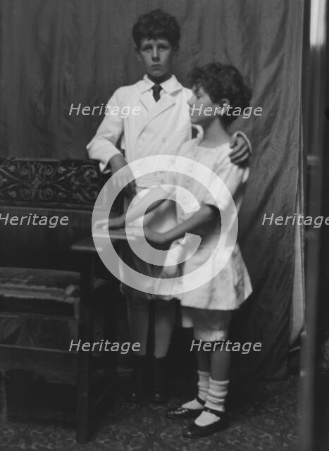 Kennerley, Richard and Morley, portrait photograph, 1912 or 1913. Creator: Arnold Genthe.