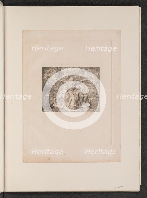 Job and His Daughters, 1825. Creator: William Blake.