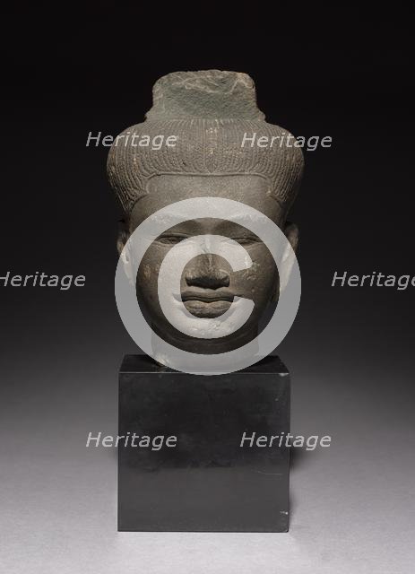 Head of a Follower of Shiva, 900s. Creator: Unknown.