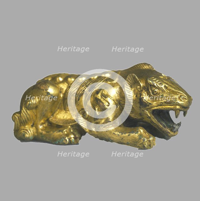 Lion Statuette, 9th century BC. Artist: Scythian Art  