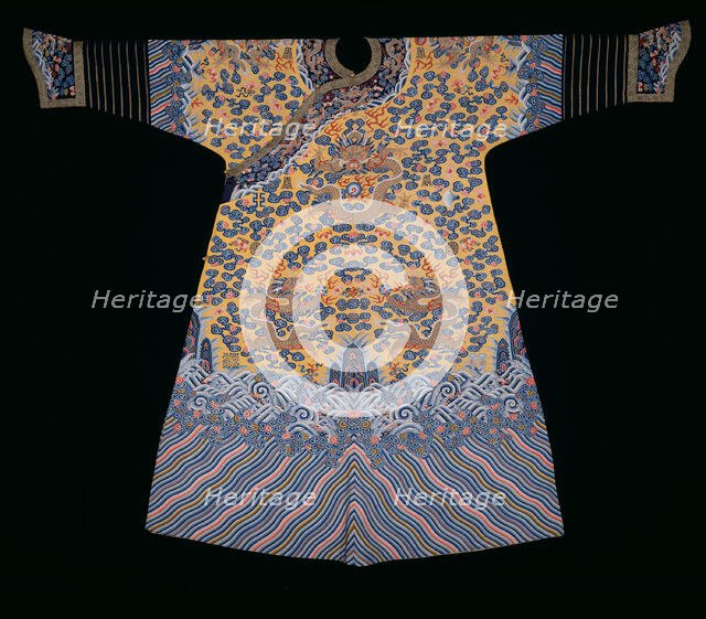 Emperor's Jifu (Semiformal Court Robe), China, Qing dynasty (1644-1911), 1790/1820. Creator: Unknown.
