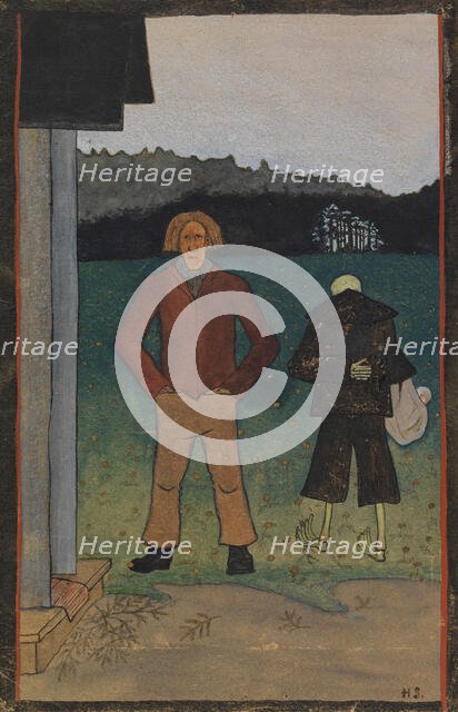 Death and the Peasant, 1895. Creator: Hugo Simberg.