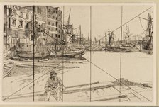 Eagle Wharf (Tyzac Whiteley and Co.), 1859. Creator: James Abbott McNeill Whistler.