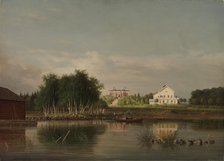 Honkola Manor in Urjala, 1867. Creator: Magnus von Wright.