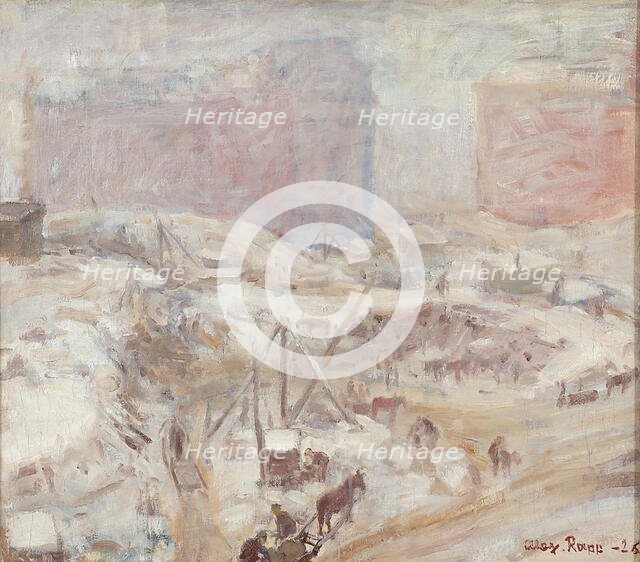 Quarrying in Töölö, 1926. Creator: Alex Rapp.