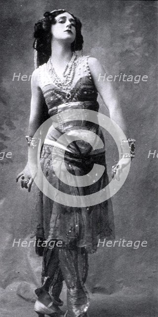 Tamara Karsavina, Russian ballerina, 1911. Artist: Unknown