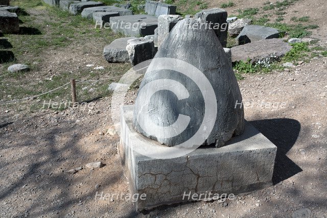 A naval stone, Delphi, Greece. Artist: Samuel Magal
